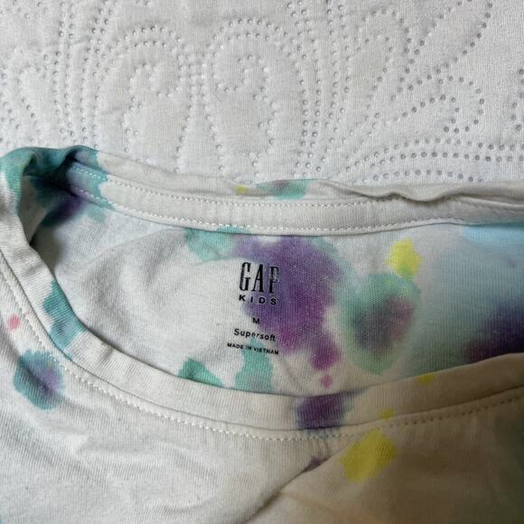 Gap Unicorn Tie Dye Shirt Size 8 - Picture 7 of 8